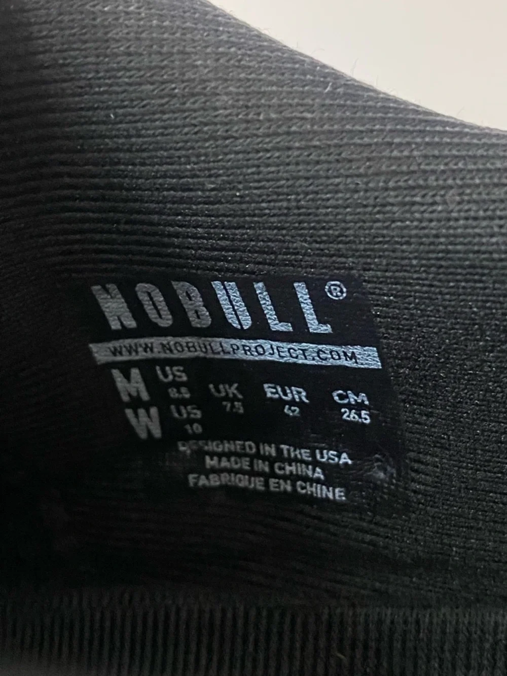 Black NOBULL Unisex Cross Training Shoes Size Men’s 8.5/ Women’s 10 - Picture 9 of 9